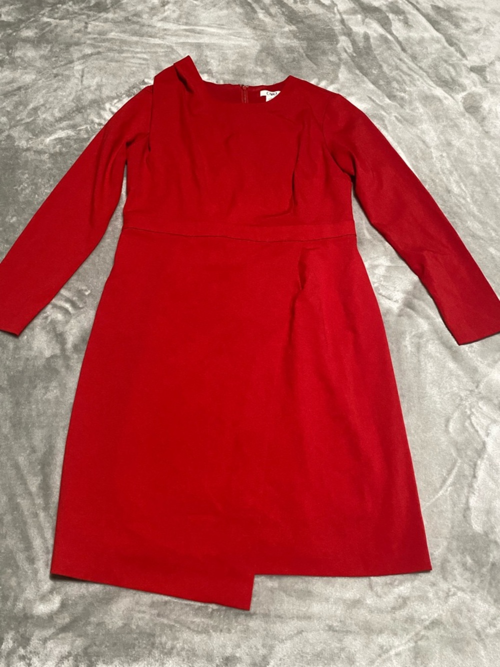 Red Long-Sleeve Dress